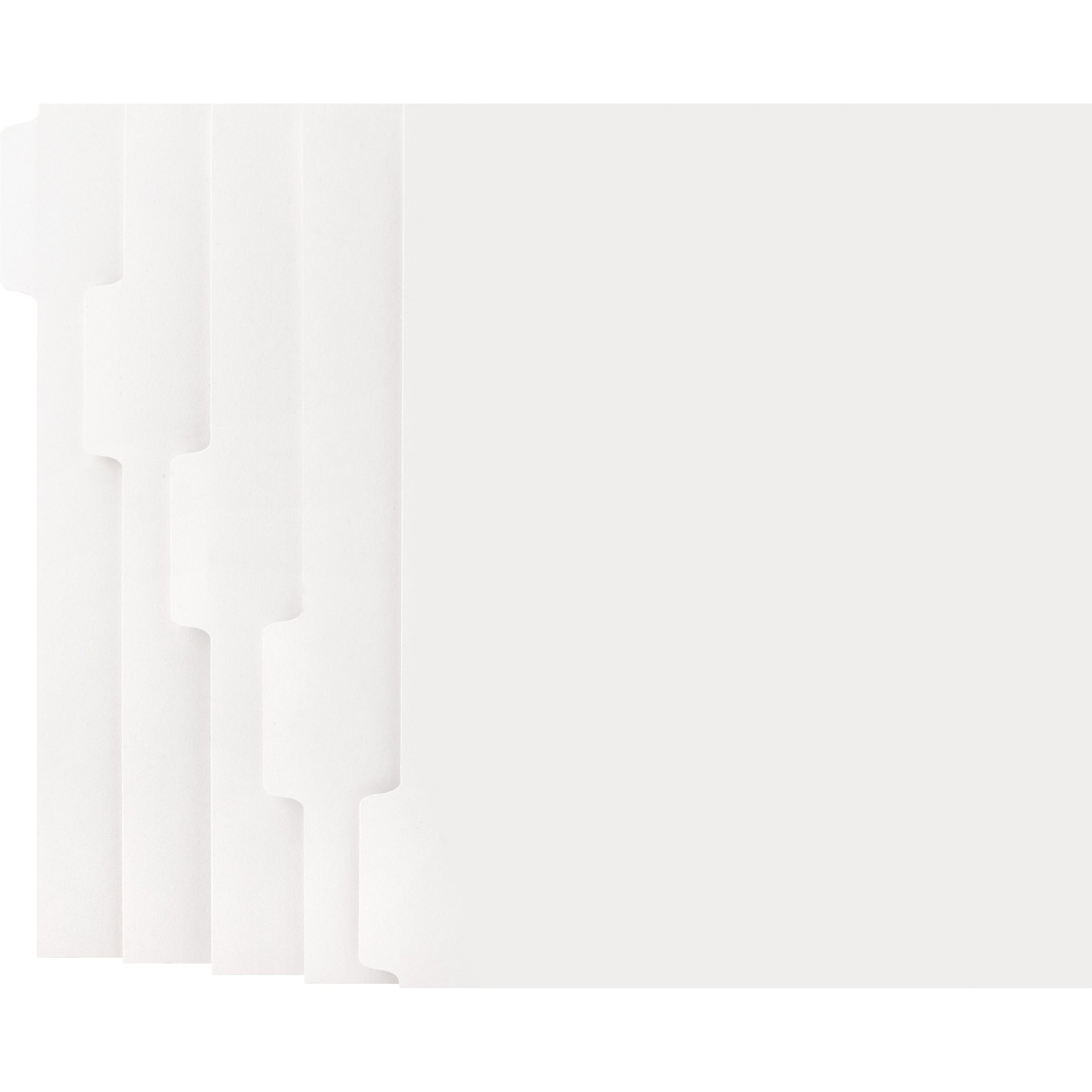 business-source-straight-collated-print-on-tab-divider-print-on-tabs-5-tabs-set-9-divider-width-x-11-divider-length-letter-white-divider-white-tabs-50-box_bsn21002 - 1