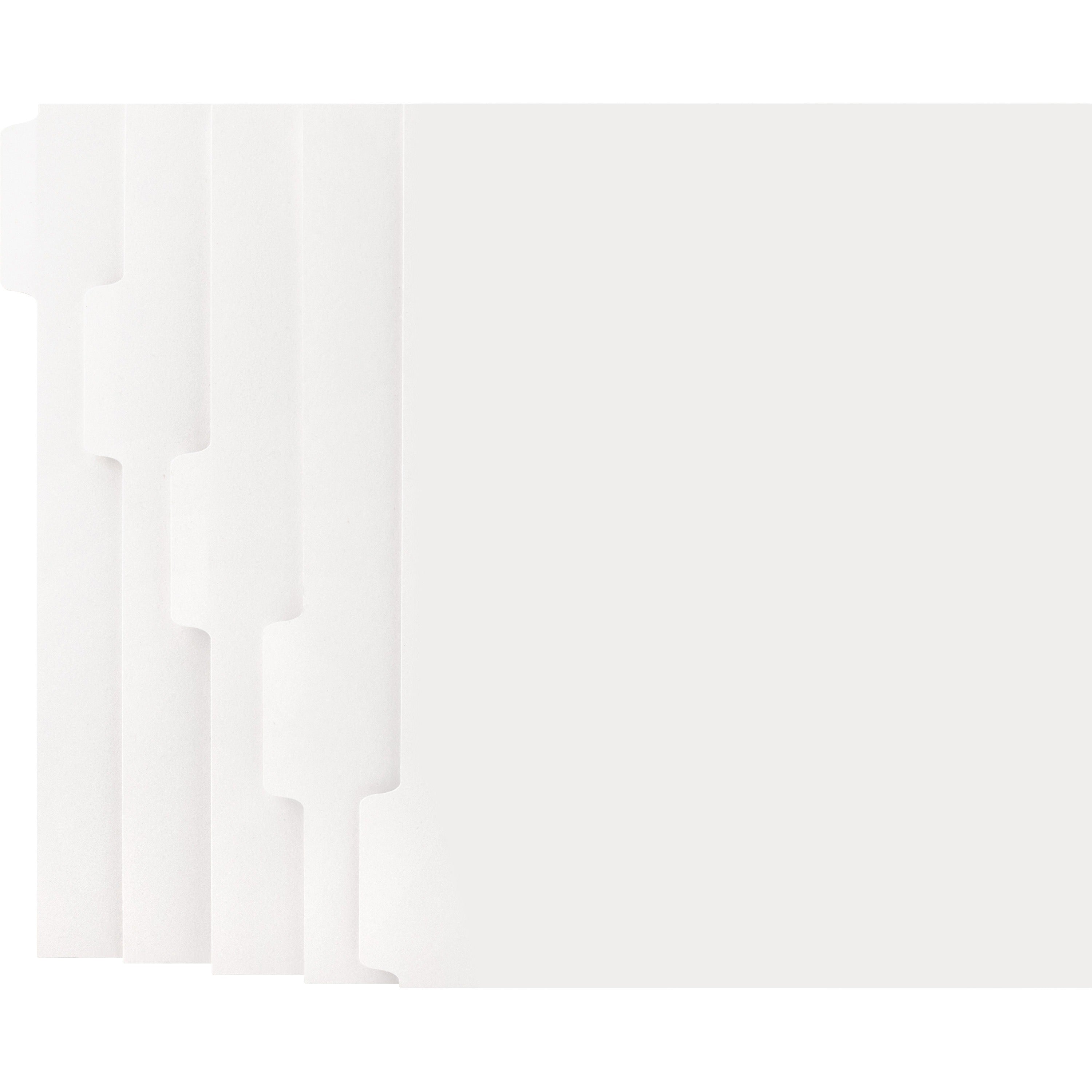 business-source-straight-collated-print-on-tab-divider-print-on-tabs-5-tabs-set-9-divider-width-x-11-divider-length-letter-white-divider-white-tabs-50-box_bsn21002 - 1