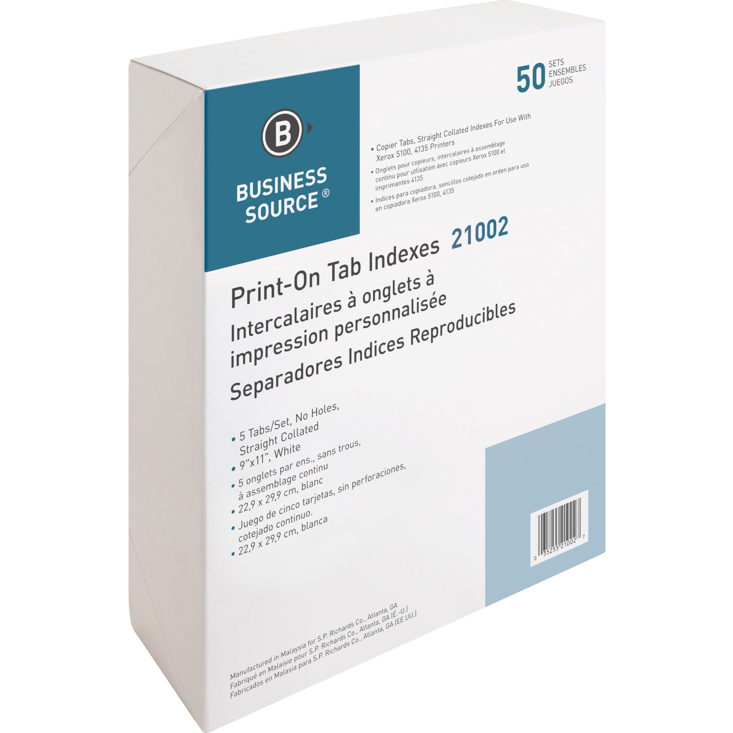 business-source-straight-collated-print-on-tab-divider-print-on-tabs-5-tabs-set-9-divider-width-x-11-divider-length-letter-white-divider-white-tabs-50-box_bsn21002 - 2