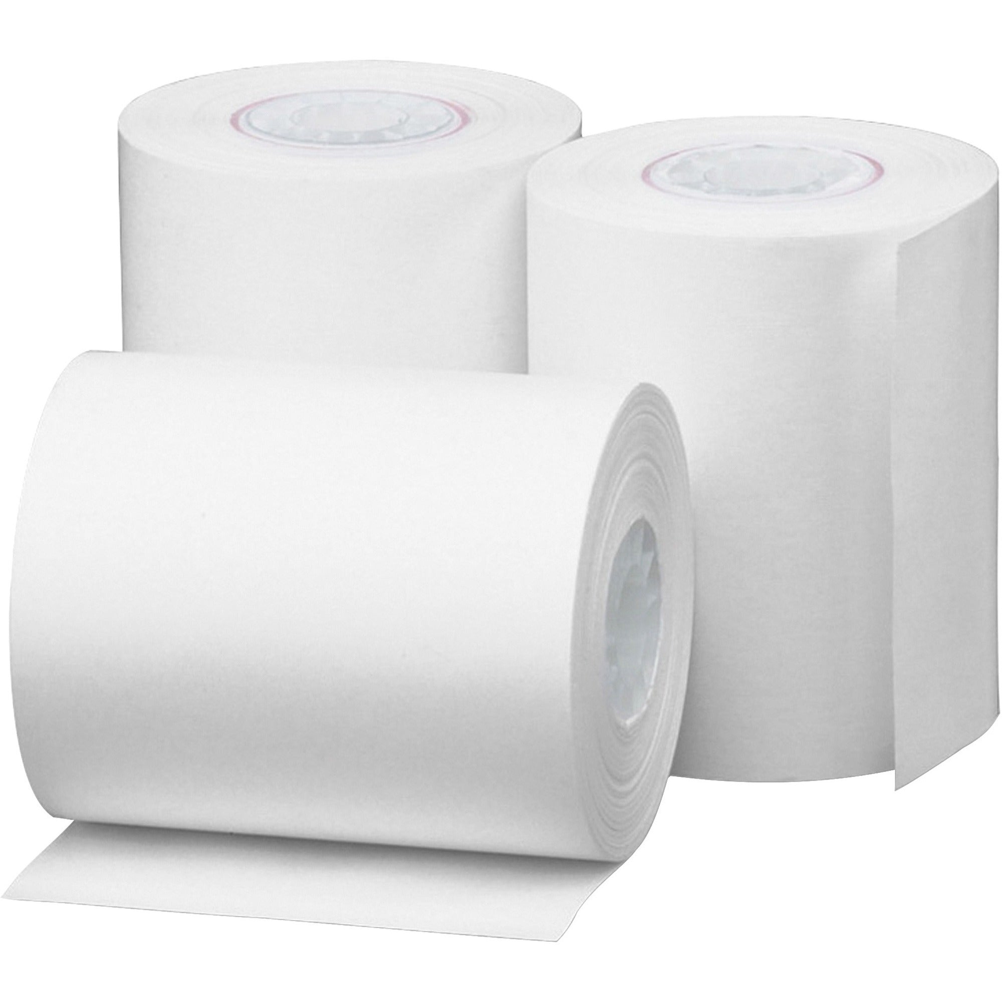 Business Source Thermal Paper - 2 1/4" x 85 ft - 48 g/m2 Grammage - Smooth - 3 / Pack - White