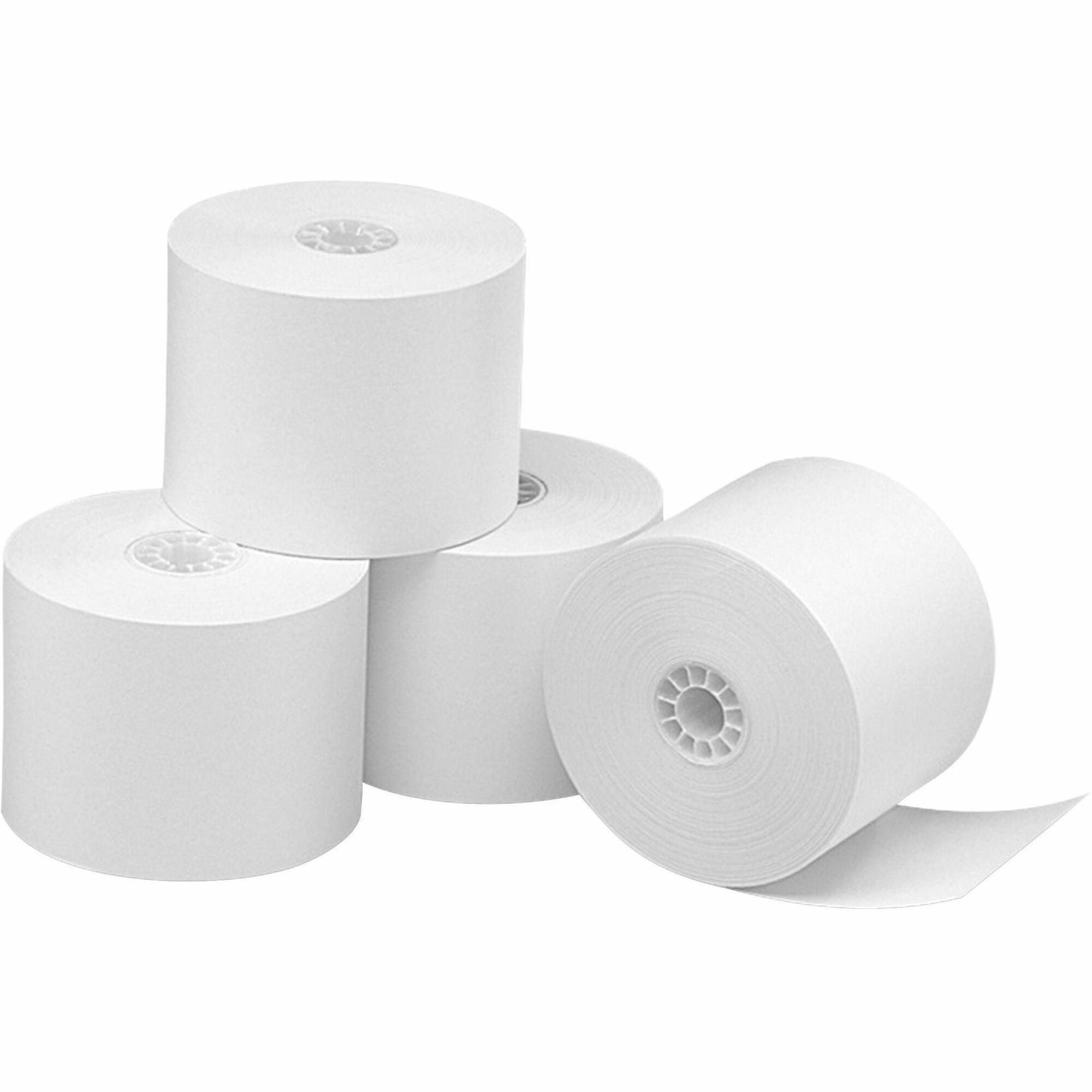 Business Source Thermal Paper - 2 1/4" x 165 ft - 48 g/m2 Grammage - Smooth - 3 / Pack - White