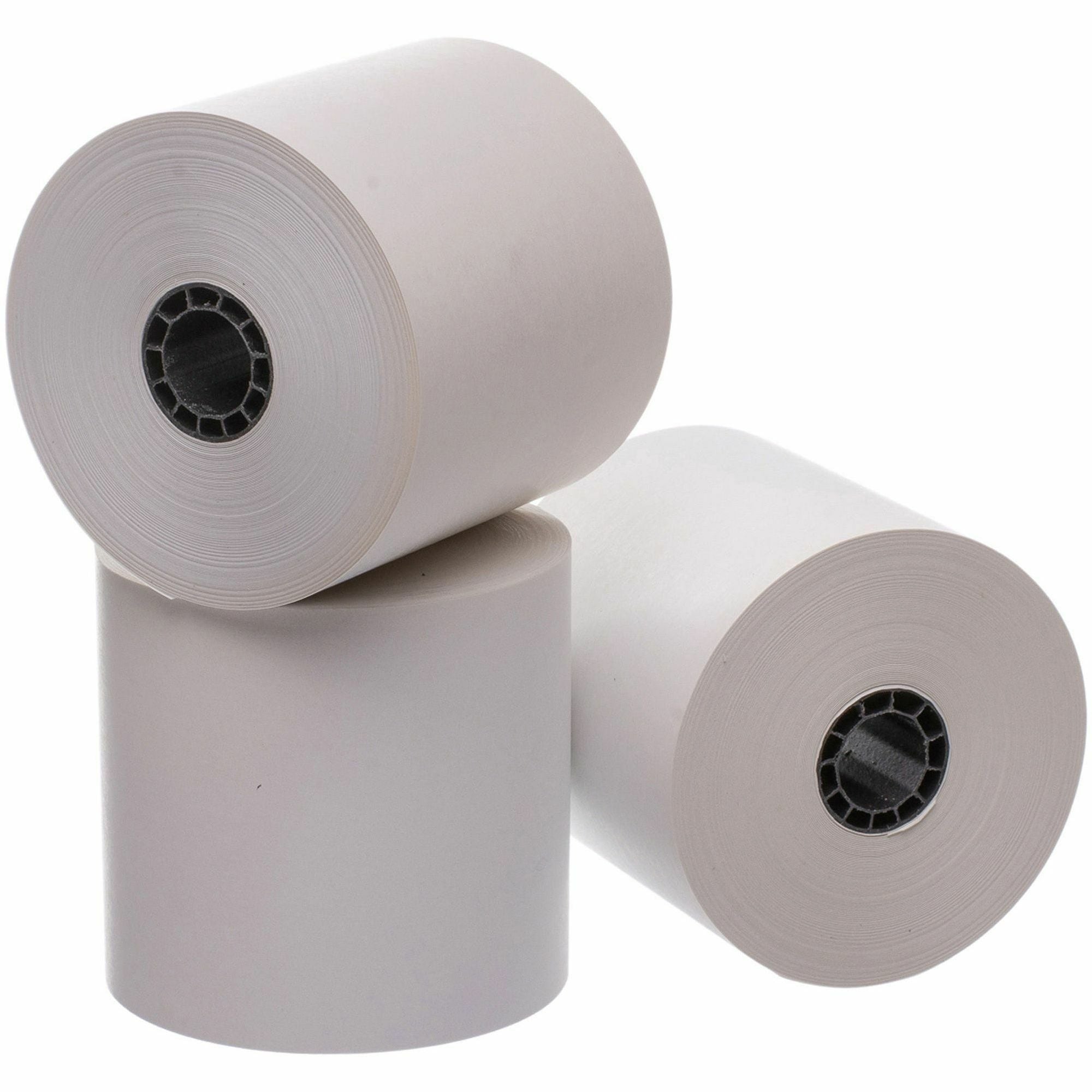 Business Source Thermal Paper - 2 1/4" x 165 ft - 48 g/m2 Grammage - Smooth - 3 / Pack - White