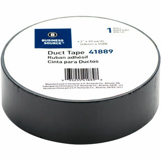 Business Source General-purpose Duct Tape - 60 yd Length x 2" Width - 9 mil Thickness - For Indoor, Outdoor, General Purpose, Wrapping, Sealing - 1 / Roll - Black