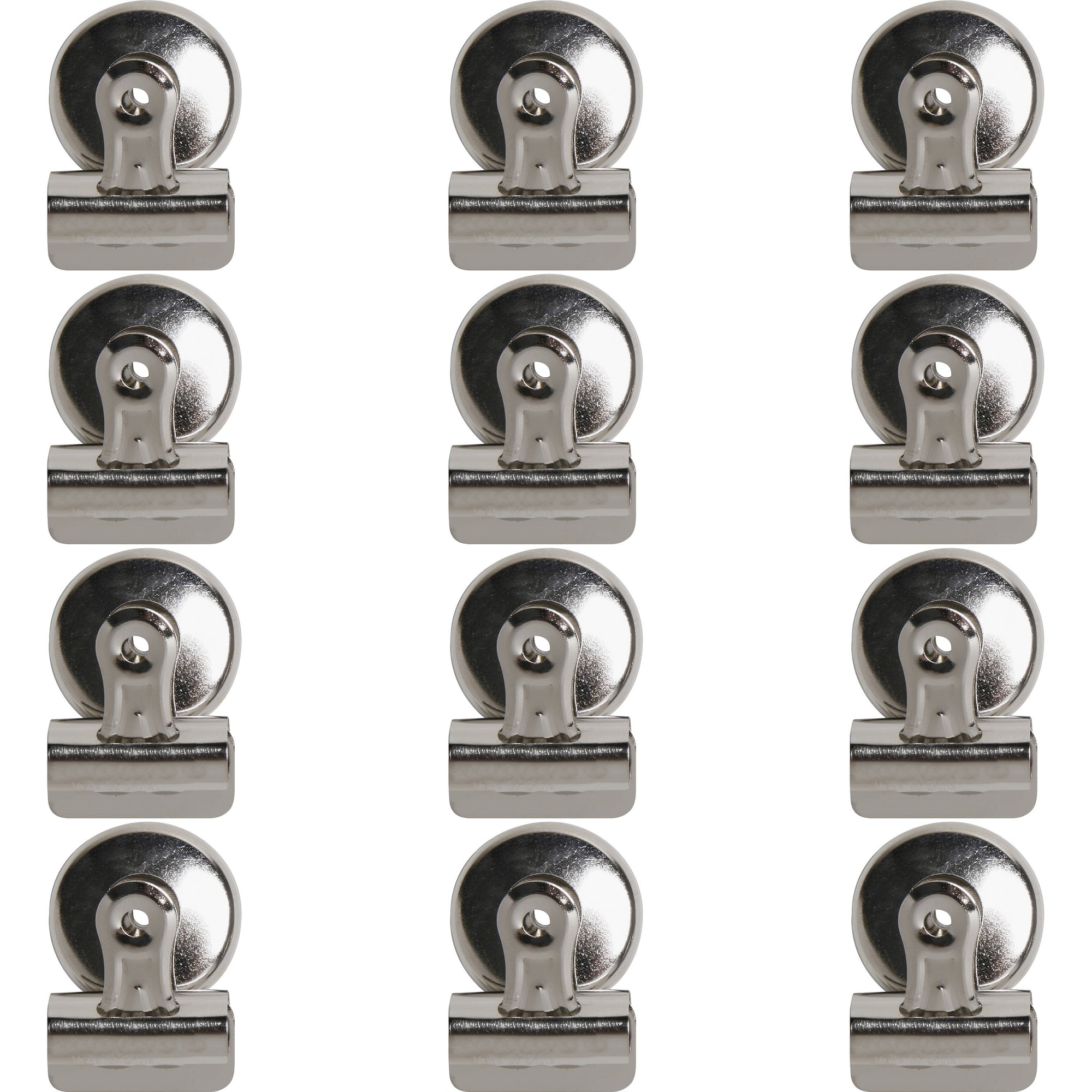 business-source-magnetic-grip-clips-no-1-13-width-for-paper-magnetic-backing-heavy-duty-12-box-silver_bsn58504bx - 1