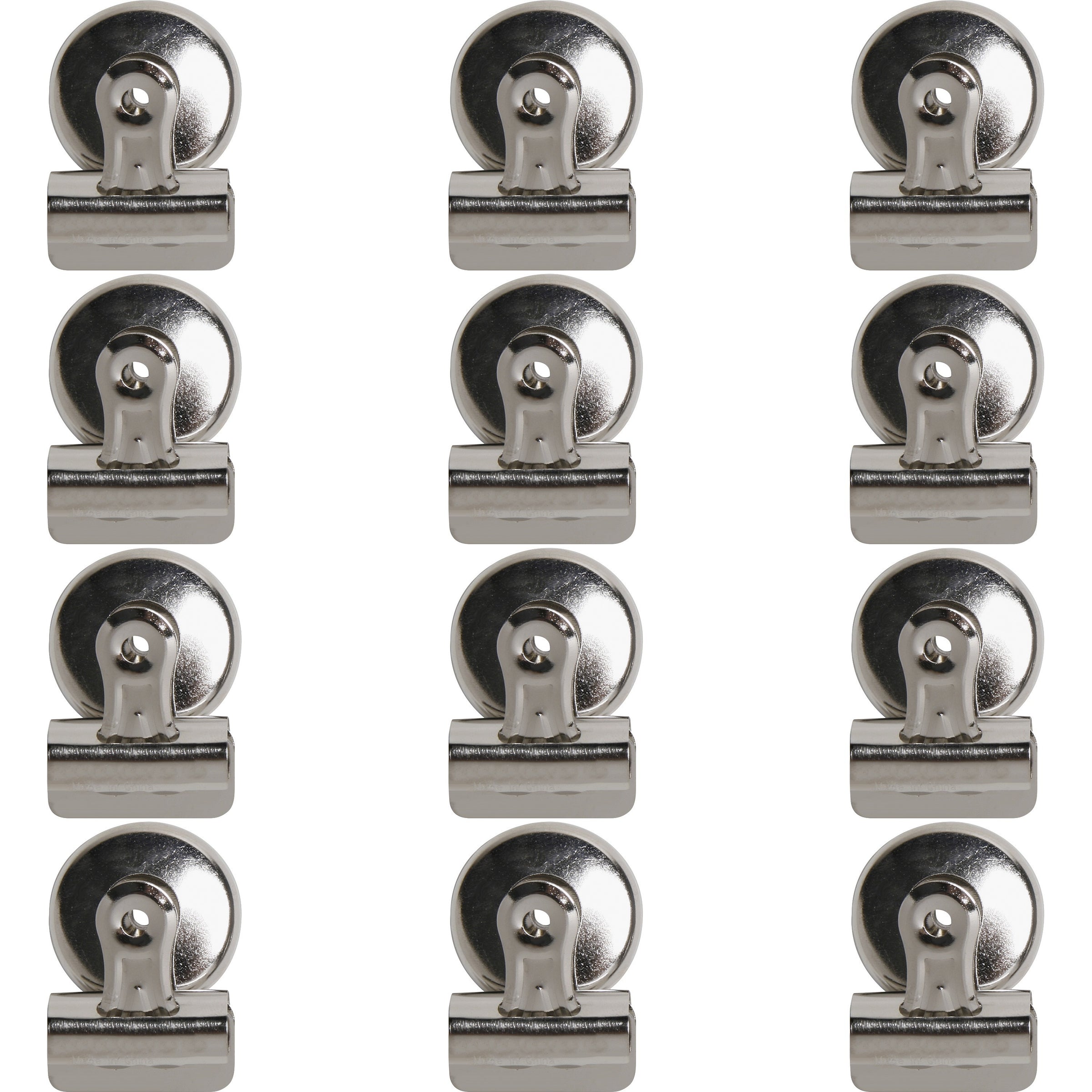business-source-magnetic-grip-clips-no-1-13-width-for-paper-magnetic-backing-heavy-duty-12-box-silver_bsn58504bx - 1