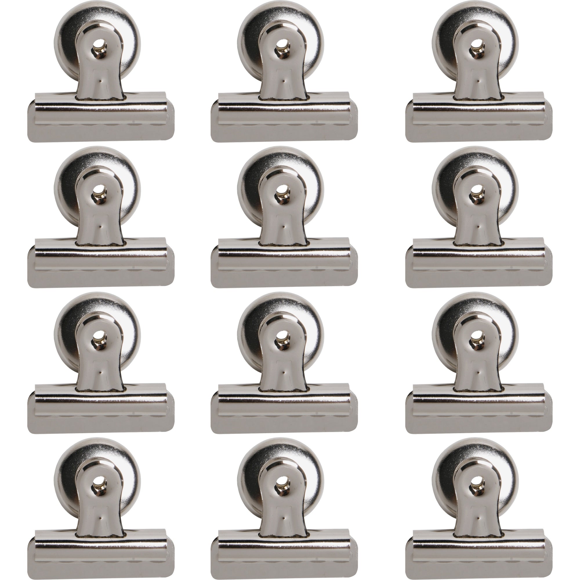 business-source-magnetic-grip-clips-no-2-23-width-for-paper-magnetic-backing-heavy-duty-12-box-silver_bsn58505bx - 1