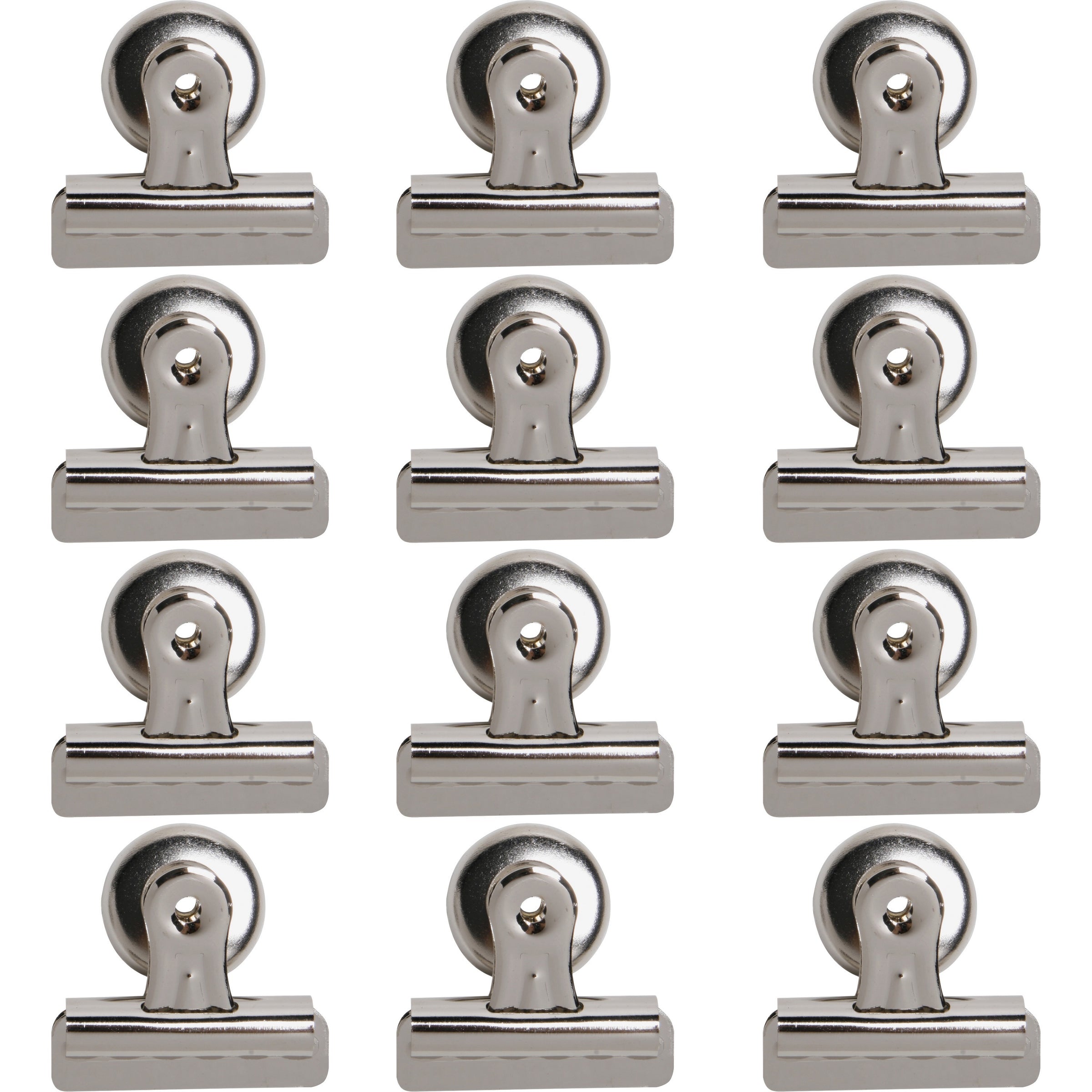 business-source-magnetic-grip-clips-no-2-23-width-for-paper-magnetic-backing-heavy-duty-12-box-silver_bsn58505bx - 1
