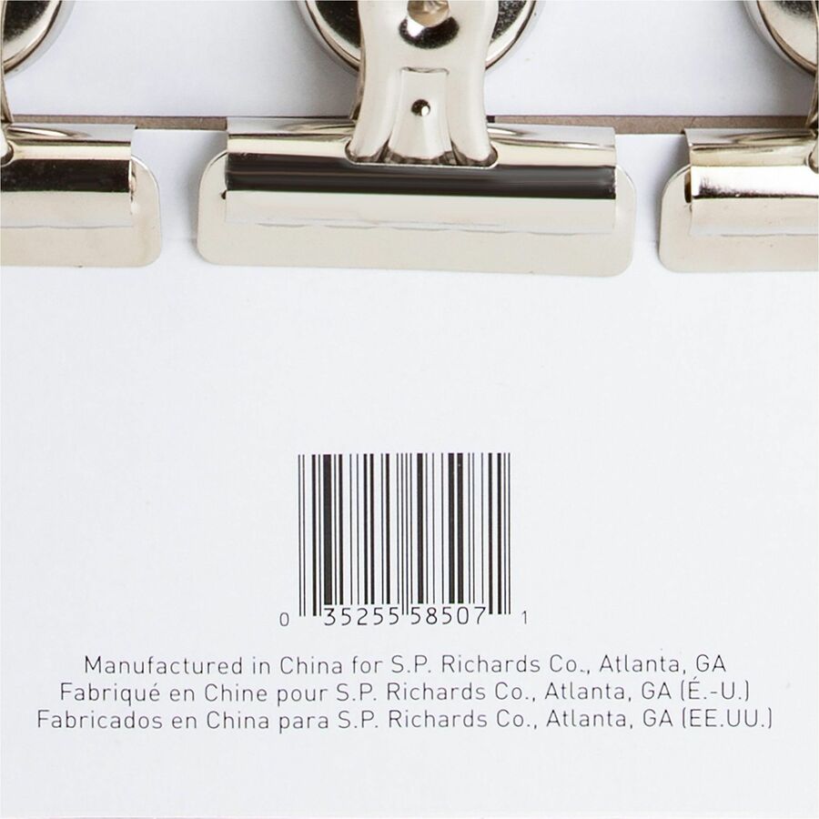 Business Source Magnetic Grip Clips Pack - No. 2 - 2.3" Width - for Paper - Magnetic, Heavy Duty - 72 / Bundle - Silver