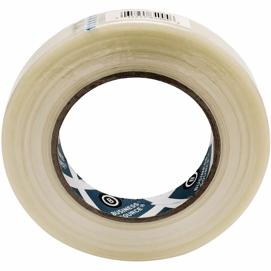 Business Source Filament Tape - 60 yd Length x 0.75" Width - 3" Core - Fiberglass Filament - For Reinforcing - 1 / Roll - White