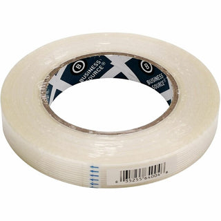 Business Source Filament Tape - 60 yd Length x 0.75" Width - 3" Core - Fiberglass Filament - For Reinforcing - 1 / Roll - White