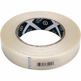 Business Source Filament Tape - 60 yd Length x 1" Width - 3" Core - Fiberglass Filament - For Reinforcing - 1 / Roll - White