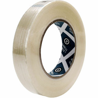 Business Source Filament Tape - 60 yd Length x 1" Width - 3" Core - Fiberglass Filament - For Reinforcing - 1 / Roll - White