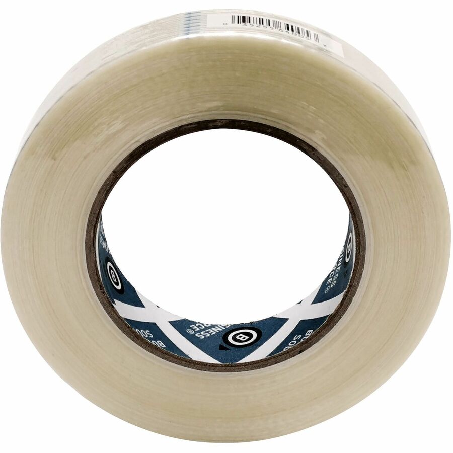 Business Source Filament Tape - 60 yd Length x 1" Width - 3" Core - Fiberglass Filament - For Reinforcing - 1 / Roll - White