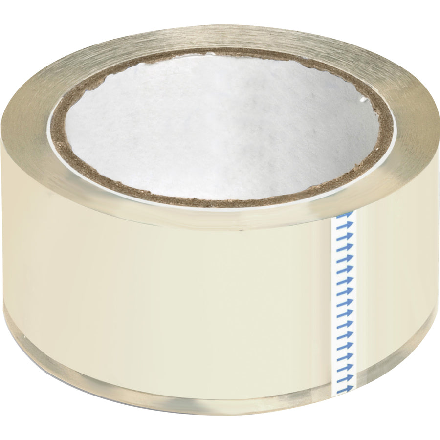 business-source-crystal-clear-packaging-tape-55-yd-length-x-2-width-3-core-pressure-sensitive-poly-250-mil-abrasion-resistant-split-resistant-for-packing-6-pack-crystal_bsn64013 - 2
