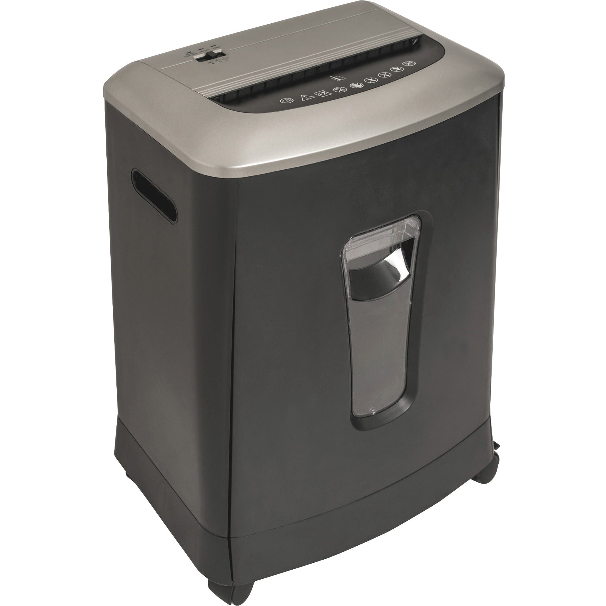 business-source-light-duty-cross-cut-shredder-non-continuous-shredder-cross-cut-12-per-pass-for-shredding-paper-credit-card-staples-paper-clip-p-3-866-throat-3-minute-run-time-30-minute-cool-down-time-423-gal-wastebin-capacity_bsn70000 - 3