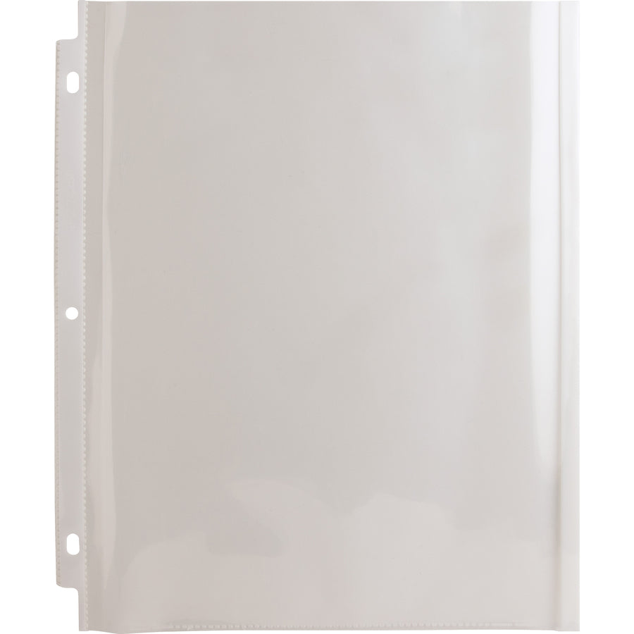 business-source-heavy-duty-sheet-protectors-85-width-100-x-sheet-capacity-ring-binder-top-loading-clear-25-pack_bsn74250 - 4