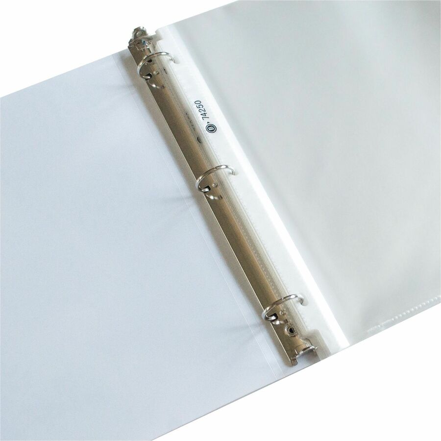 Business Source Heavy-duty Sheet Protectors - 8.5" Width - 100 x Sheet Capacity - Ring Binder - Top Loading - Clear - 25 / Pack