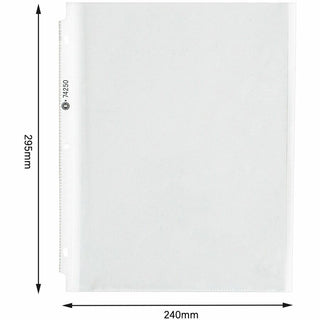 Business Source Heavy-duty Sheet Protectors - 8.5" Width - 100 x Sheet Capacity - Ring Binder - Top Loading - Clear - 25 / Pack