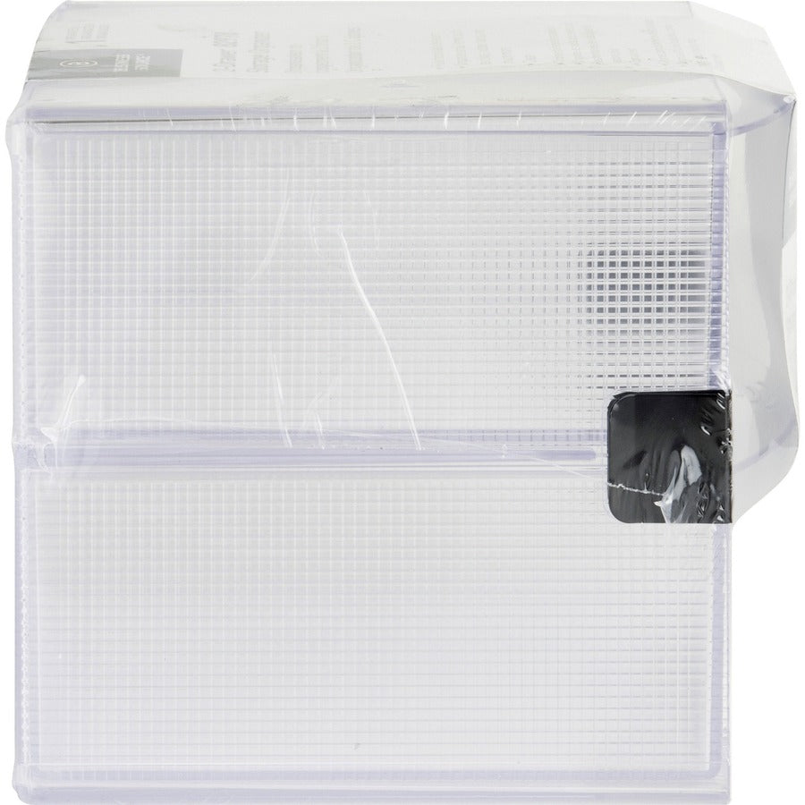 Business Source 2-drawer Storage Organizer - 2 Drawer(s) - 6" Height x 6" Width x 6" DepthDesktop - Clear - 1 Each