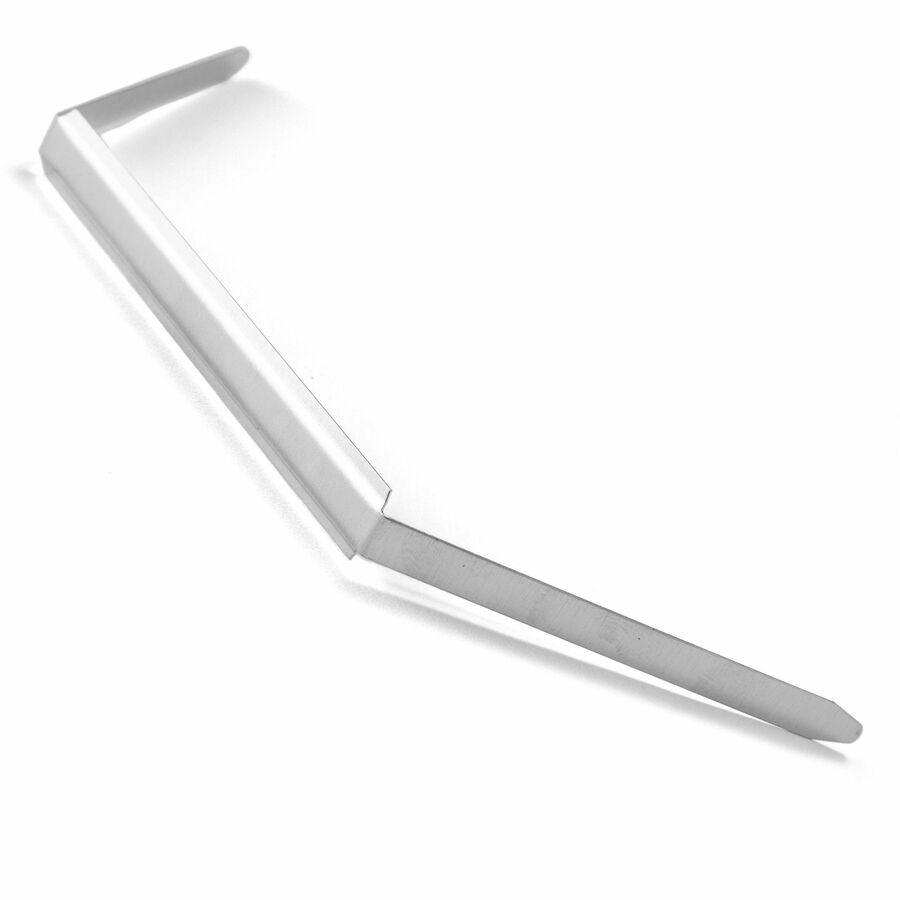 Business Source Prong Fastener Base - for Paper - 100 / Box - Silver