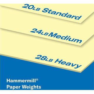 Hammermill Colors Recycled Copy Paper - Canary - Legal - 8 1/2" x 14" - 20 lb Basis Weight - 5000 / Carton - Jam-free - Canary