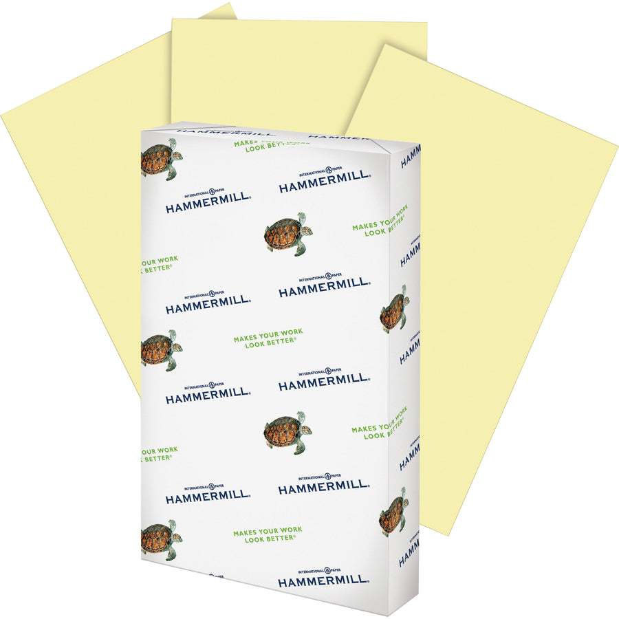 hammermill-colors-recycled-copy-paper-canary-legal-8-1-2-x-14-20-lb-basis-weight-5000-carton-jam-free-canary_ham103358ct - 2