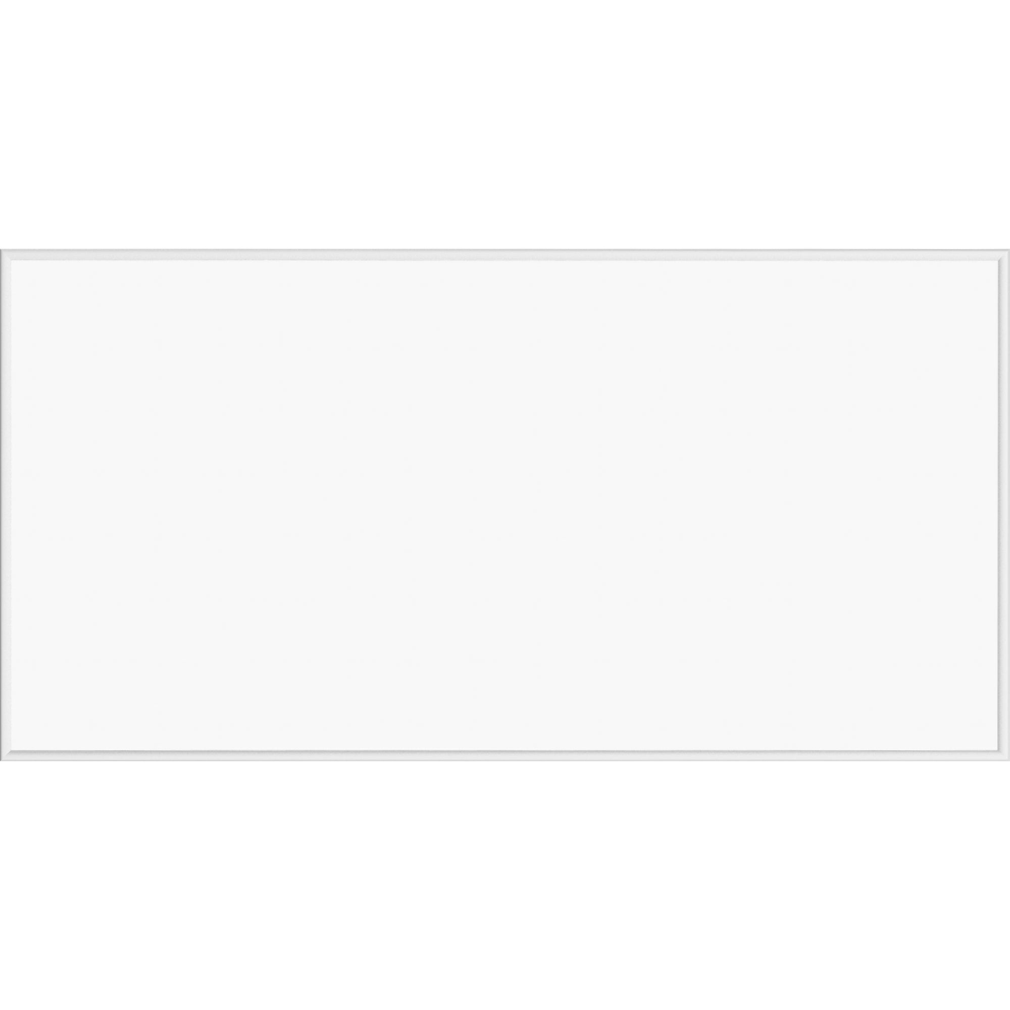 Lorell Dry-erase Board - 96" (8 ft) Width x 48" (4 ft) Height - White Styrene Surface - Silver Aluminum Frame - Rectangle - 1 Each