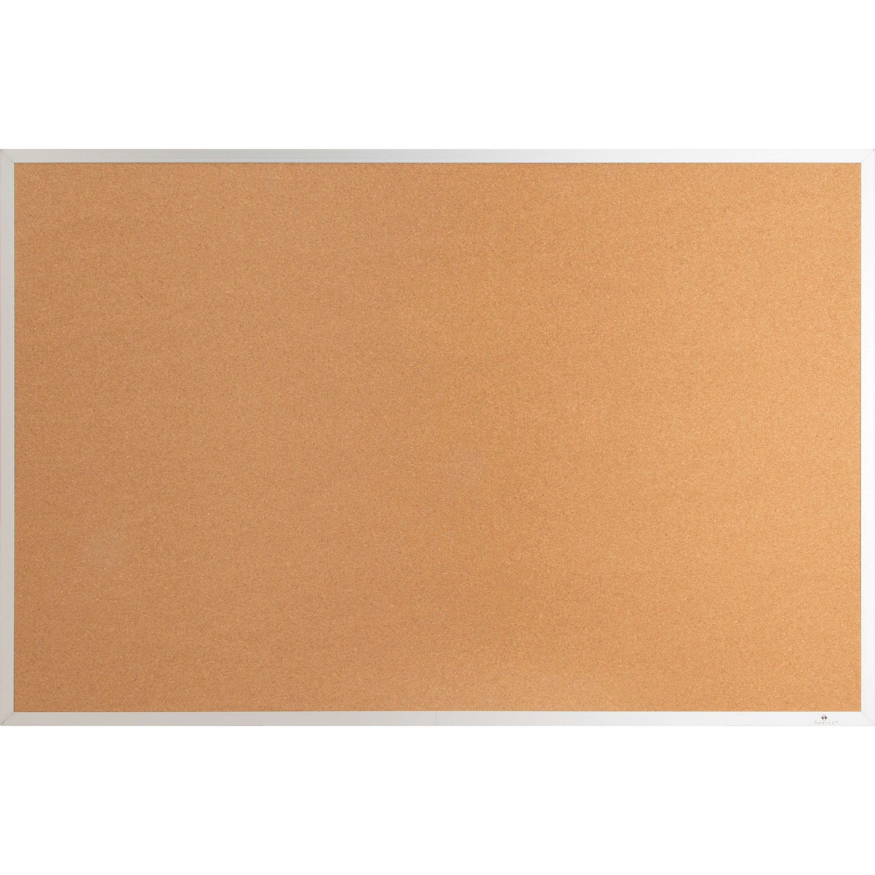 lorell-bulletin-board-48-height-x-72-width-cork-surface-long-lasting-warp-resistant-silver-aluminum-frame-1-each_llr19070 - 1