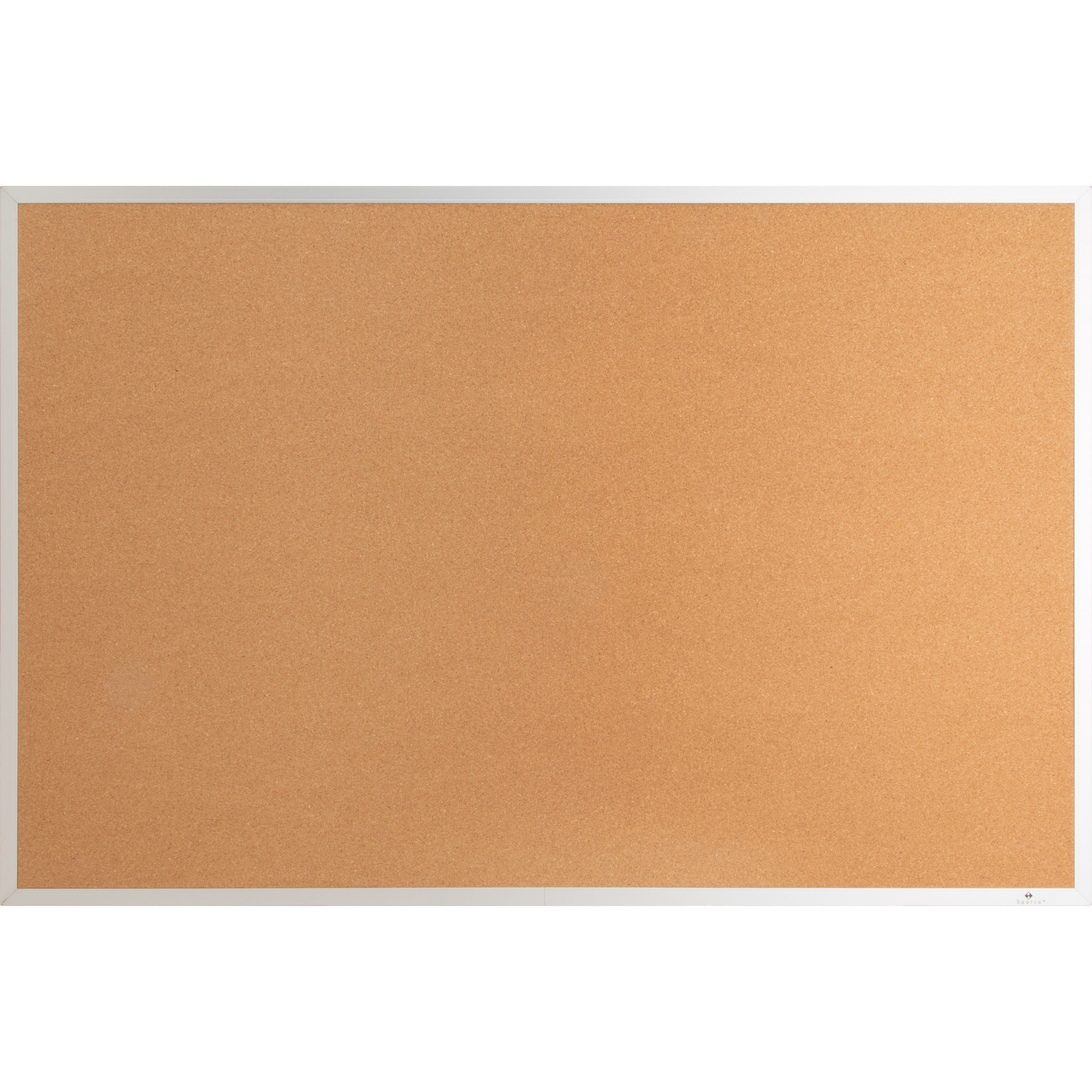Lorell Bulletin Board - 24" Height x 36" Width - Cork Surface - Long Lasting, Warp Resistant - Brown Aluminum Frame - 1 Each