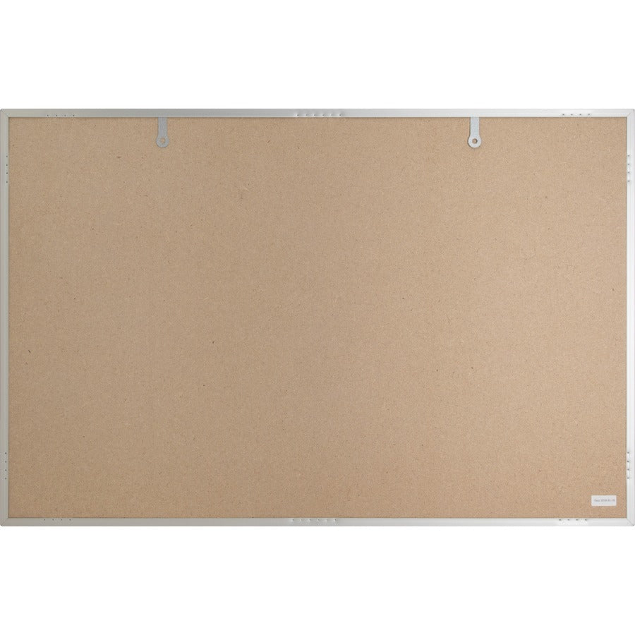Lorell Bulletin Board - 36" Height x 48" Width - Cork Surface - Long Lasting, Warp Resistant - Brown Aluminum Frame - 1 Each