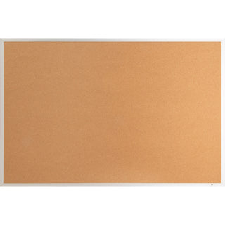Lorell Bulletin Board - 36" Height x 48" Width - Cork Surface - Long Lasting, Warp Resistant - Brown Aluminum Frame - 1 Each