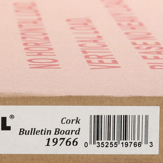 Lorell Bulletin Board - 18" Height x 24" Width - Cork Surface - Long Lasting, Warp Resistant - Brown Oak Frame - 1 Each