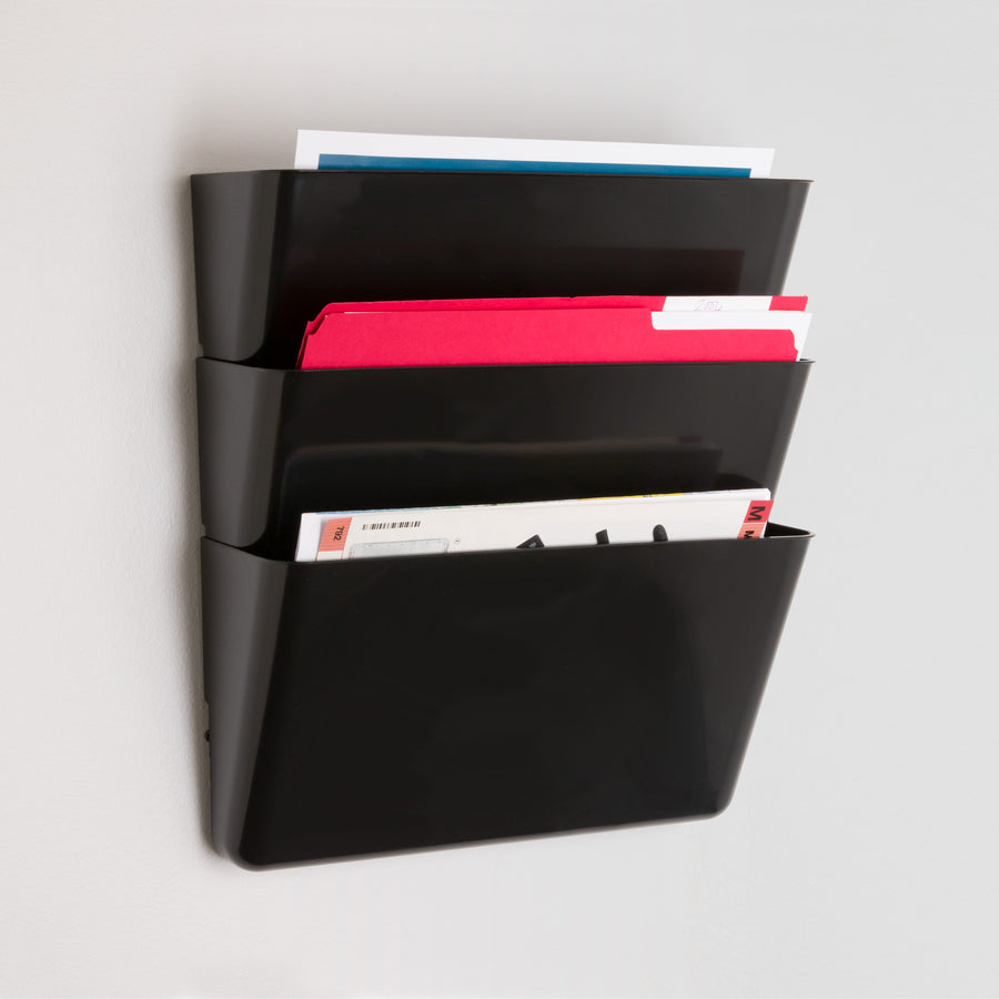 lorell-wall-file-pockets-148-height-x-131-width-x-43-depth-black-3-pack_llr60000 - 4
