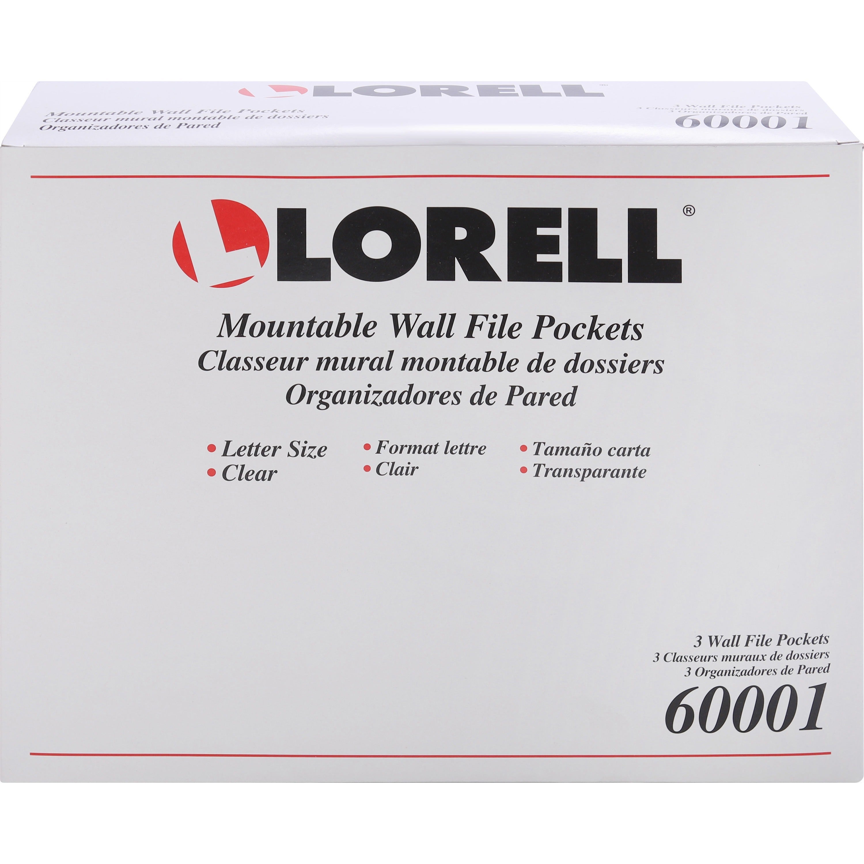 lorell-wall-file-pockets-148-height-x-131-width-x-43-depth-clear-3-pack_llr60001 - 3
