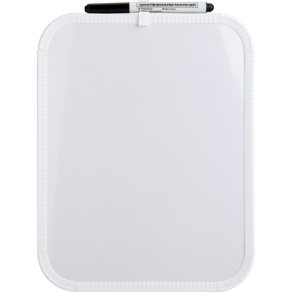 lorell-personal-whiteboards-11-09-ft-width-x-85-07-ft-height-white-melamine-surface-white-plastic-frame-rectangle-6-bundle_llr75620bd - 3