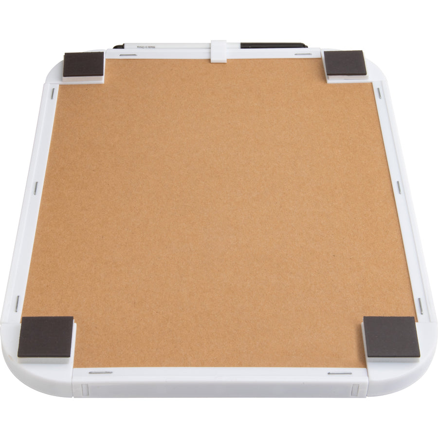 lorell-personal-whiteboards-11-09-ft-width-x-85-07-ft-height-white-melamine-surface-white-plastic-frame-rectangle-6-bundle_llr75620bd - 6