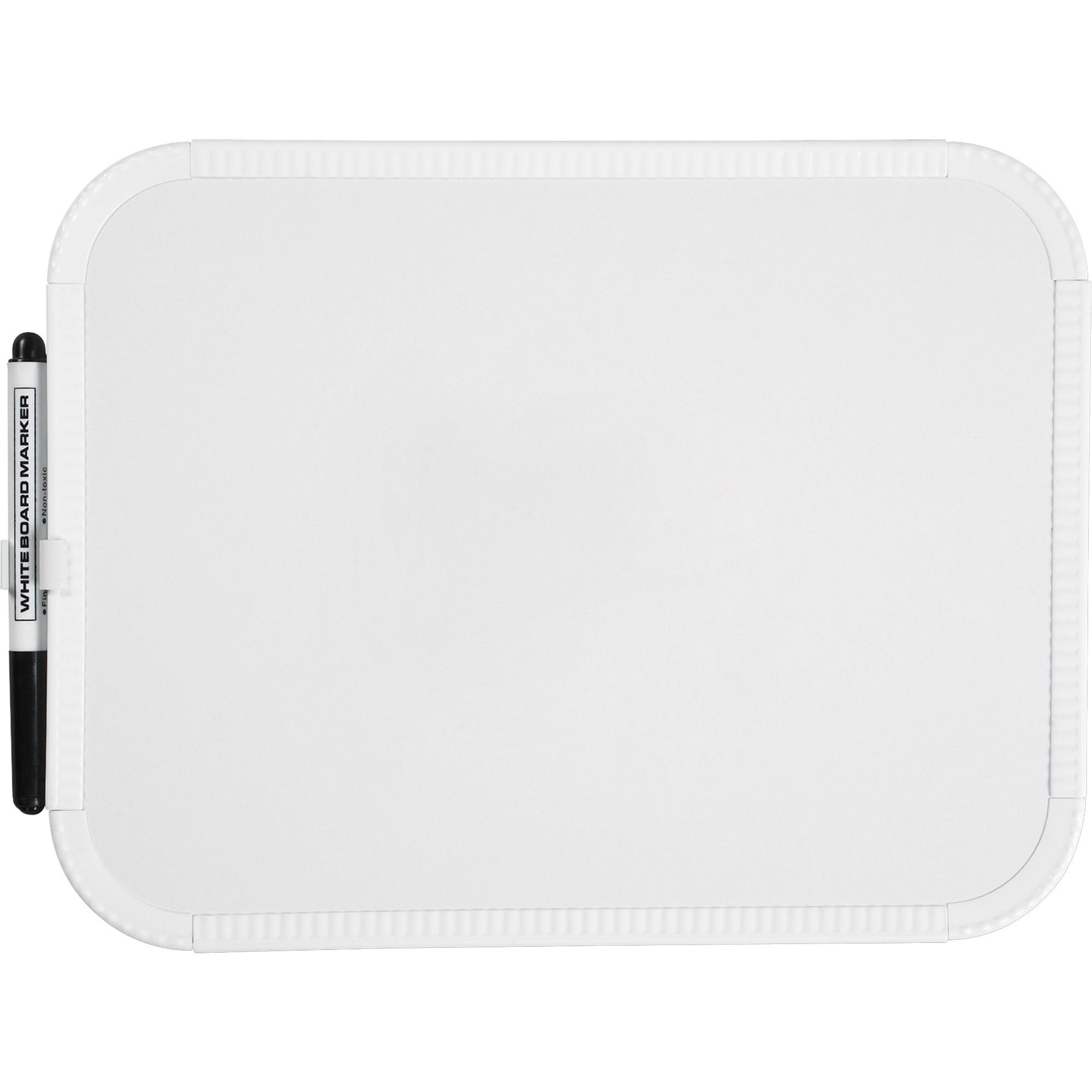 lorell-personal-whiteboards-11-09-ft-width-x-85-07-ft-height-white-melamine-surface-white-plastic-frame-rectangle-6-bundle_llr75620bd - 2
