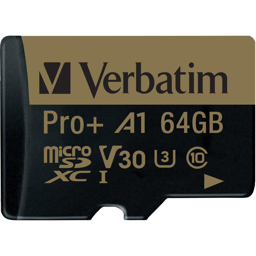 verbatim-pro-plus-64-gb-class-10-uhs-i-u3-microsdxc-1-pack-100-mb-s-read-80-mb-s-write-666x-memory-speed-lifetime-warranty_ver70002 - 2