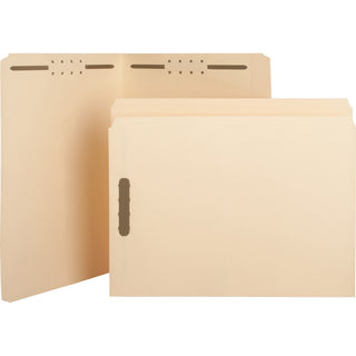 business-source-straight-tab-cut-letter-recycled-fastener-folder-8-1-2-x-11-2-fasteners-10%-recycled-50-box_bsn17211 - 1
