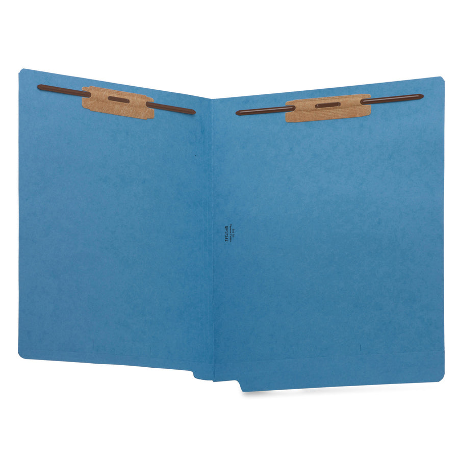 business-source-letter-recycled-fastener-folder-8-1-2-x-11-2-fasteners-end-tab-location-blue-10%-recycled-50-box_bsn17242 - 3