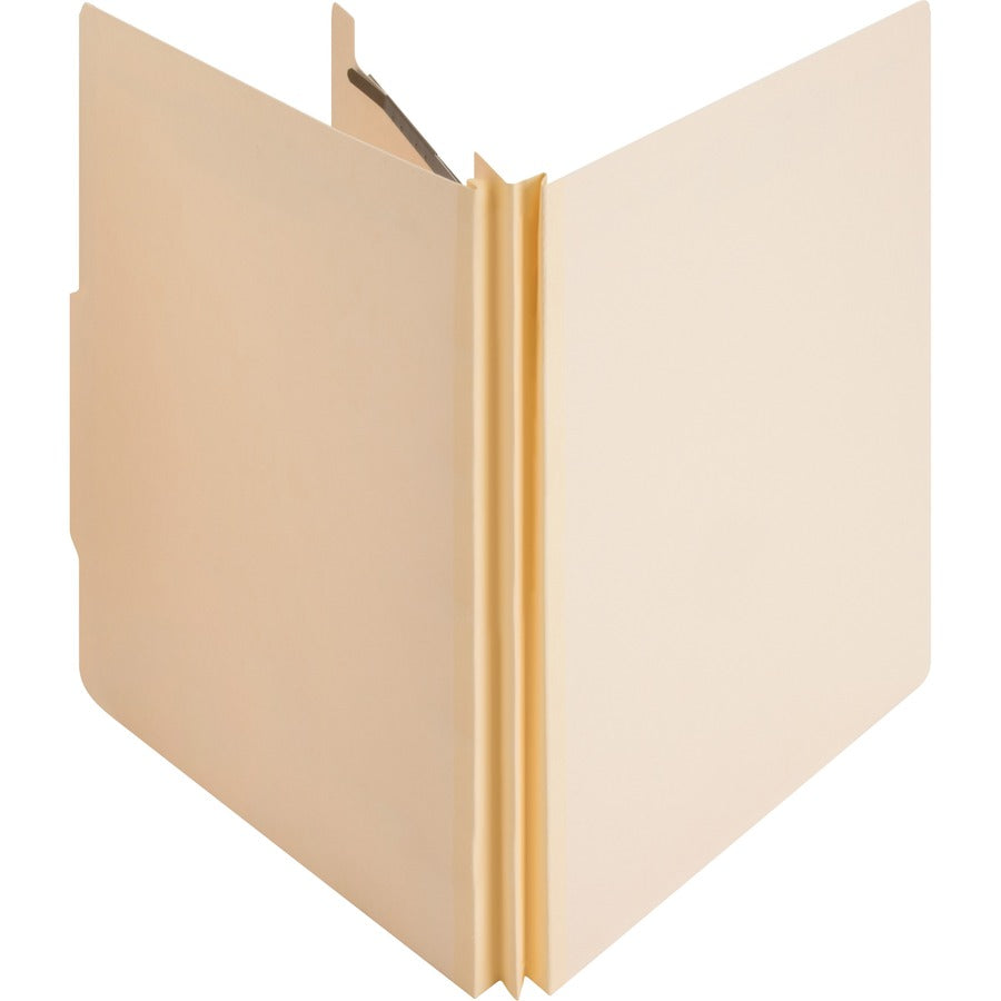 Business Source Letter Recycled Classification Folder - 8 1/2" x 11" - 2" Expansion - 2" Fastener Capacity - End Tab Location - 1 Divider(s) - 10% Recycled - 10 / Box
