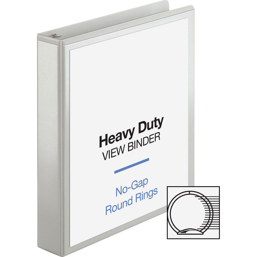 business-source-round-ring-view-binder-1-1-2-binder-capacity-letter-8-1-2-x-11-sheet-size-350-sheet-capacity-round-ring-fasteners-2-internal-pockets-polypropylene-chipboard-board-white-wrinkle-free-non-glare-transfer-safe_bsn19651 - 6