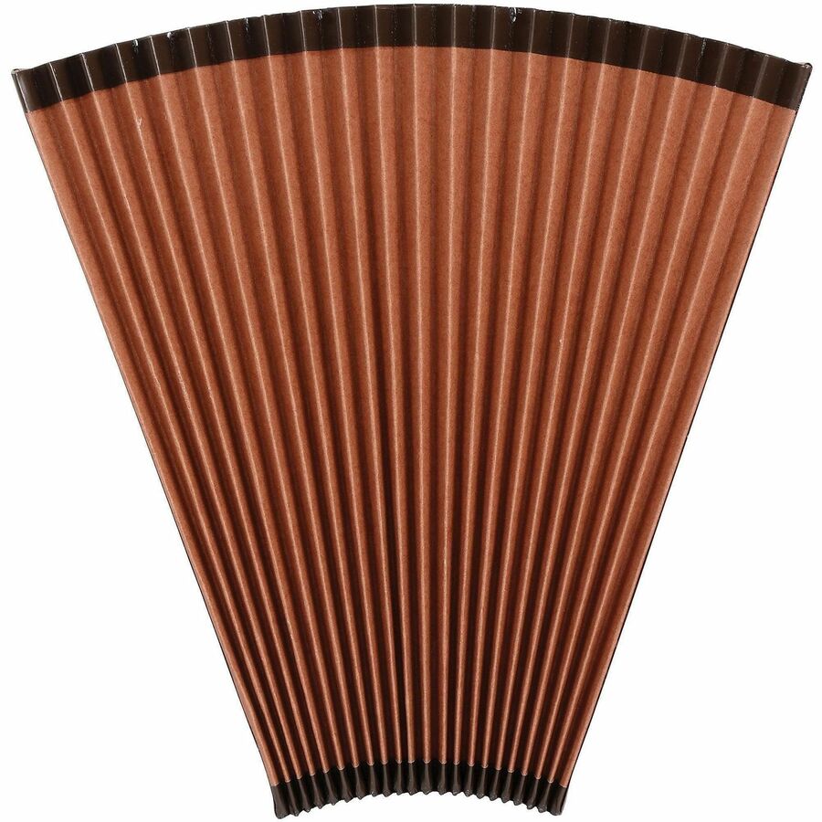 Business Source Letter Recycled Expanding File - 8 1/2" x 11" - 21 Pocket(s) - Brown - 30% Recycled - 1 Each