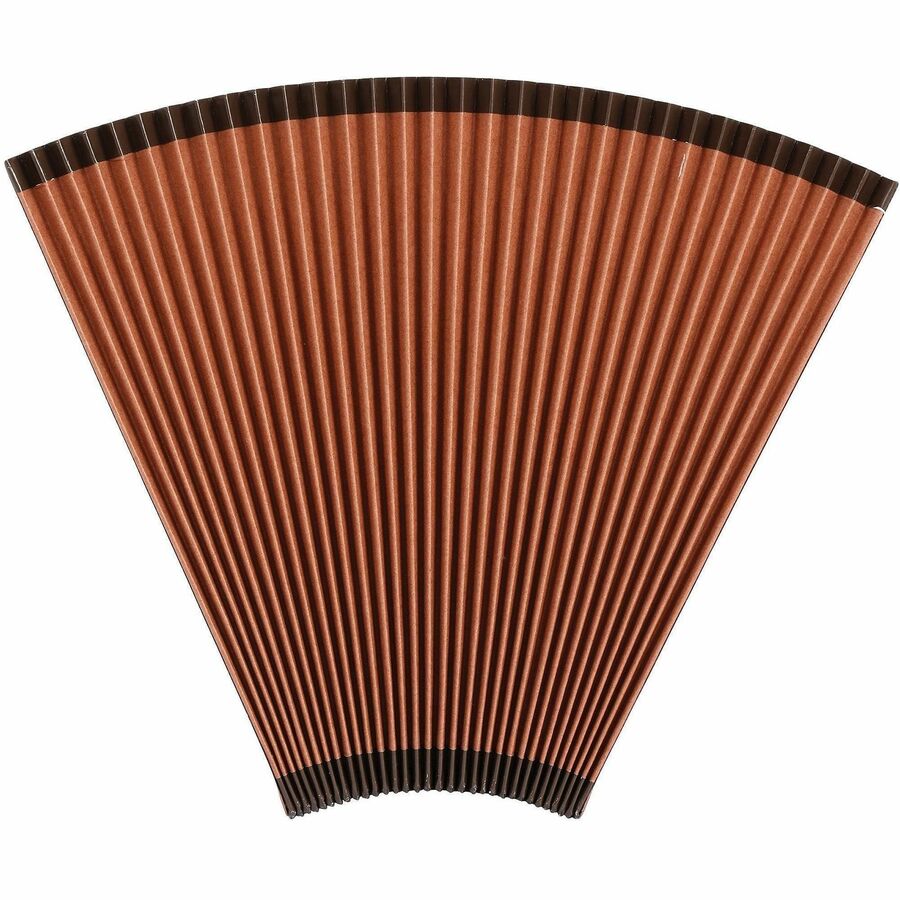 Business Source Letter Recycled Expanding File - 8 1/2" x 11" - 31 Pocket(s) - Brown - 30% Recycled - 1 Each