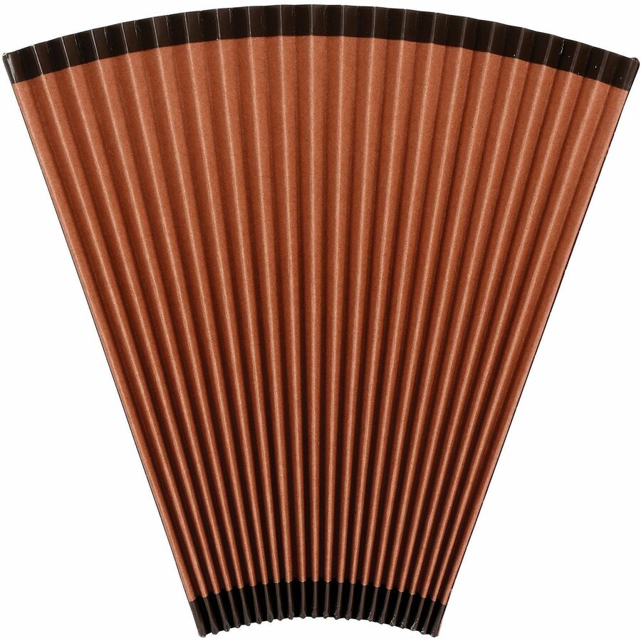 Business Source Legal Recycled Expanding File - 8 1/2" x 14" - 21 Pocket(s) - Brown - 30% Recycled - 1 Each