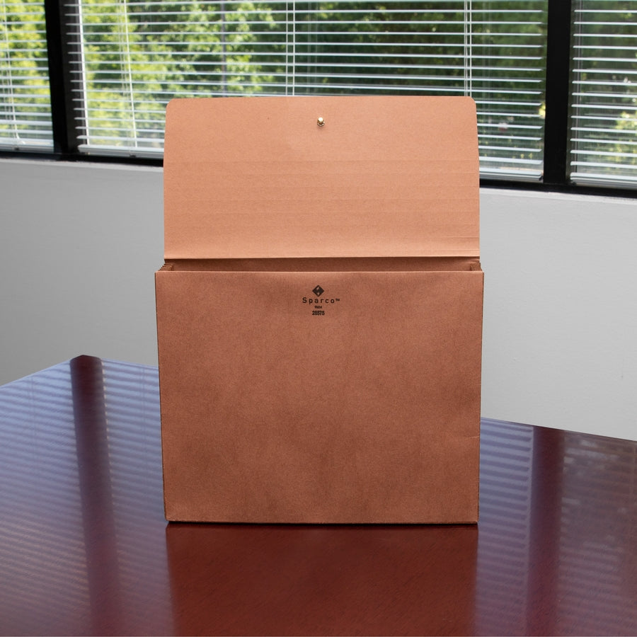 business-source-letter-recycled-file-wallet-8-1-2-x-11-5-1-4-expansion-brown-30%-recycled-1-each_bsn26575 - 4