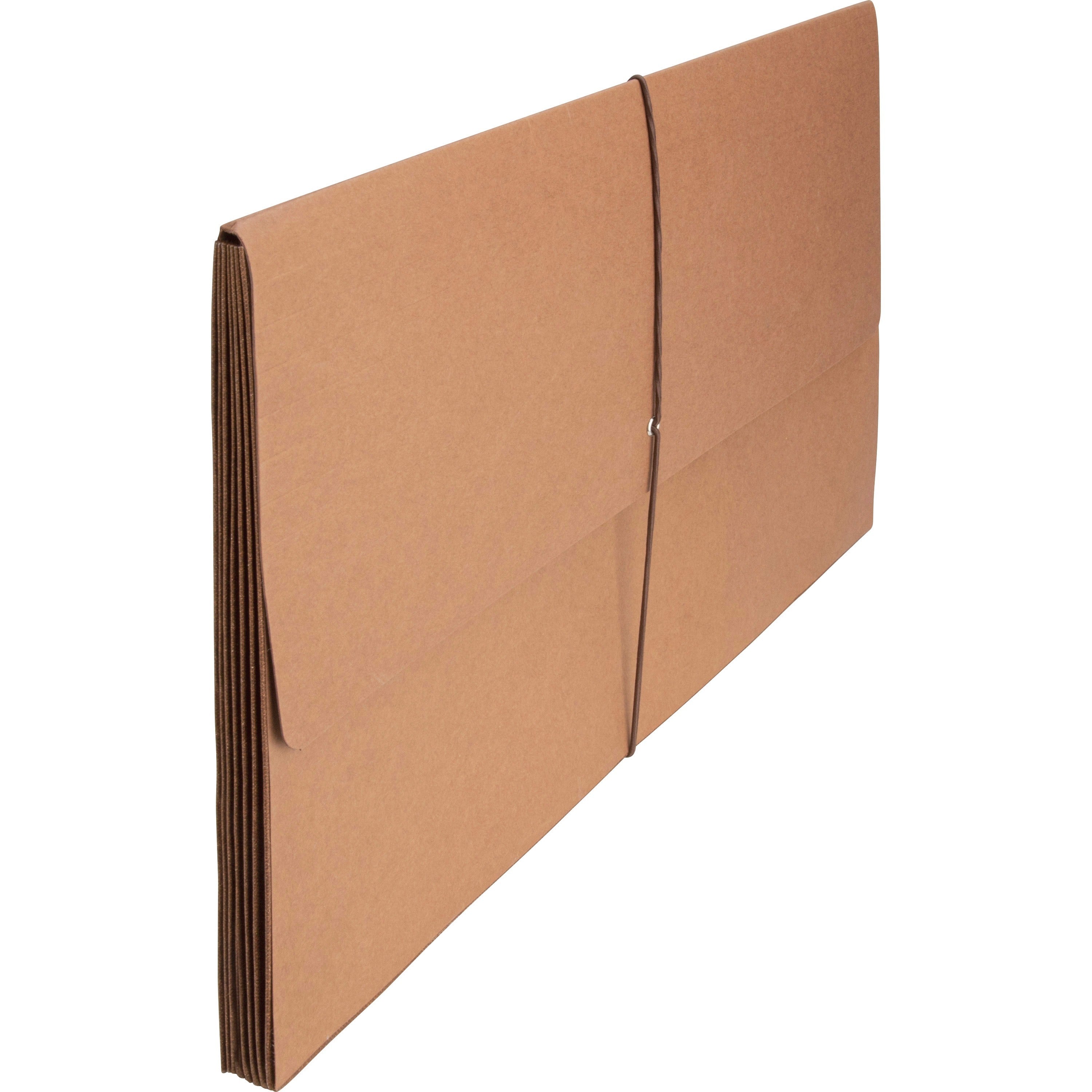 business-source-legal-recycled-file-wallet-8-1-2-x-14-5-1-4-expansion-brown-30%-recycled-1-each_bsn26576 - 1