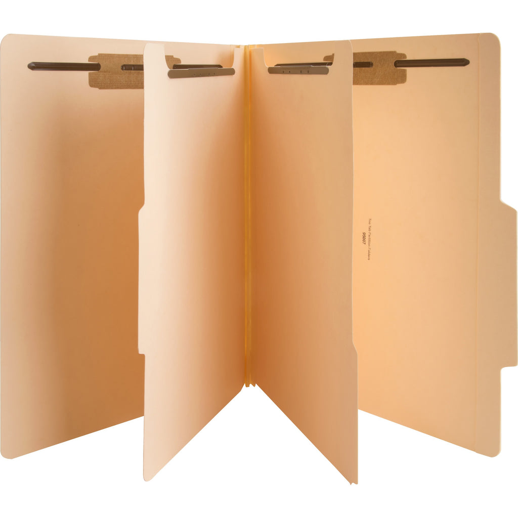 Business Source Letter Recycled Classification Folder - 8 1/2" x 11" - 2" Expansion - 1" Fastener Capacity, 2" Fastener Capacity - 2 Divider(s) - 10% Recycled - 25 / Box