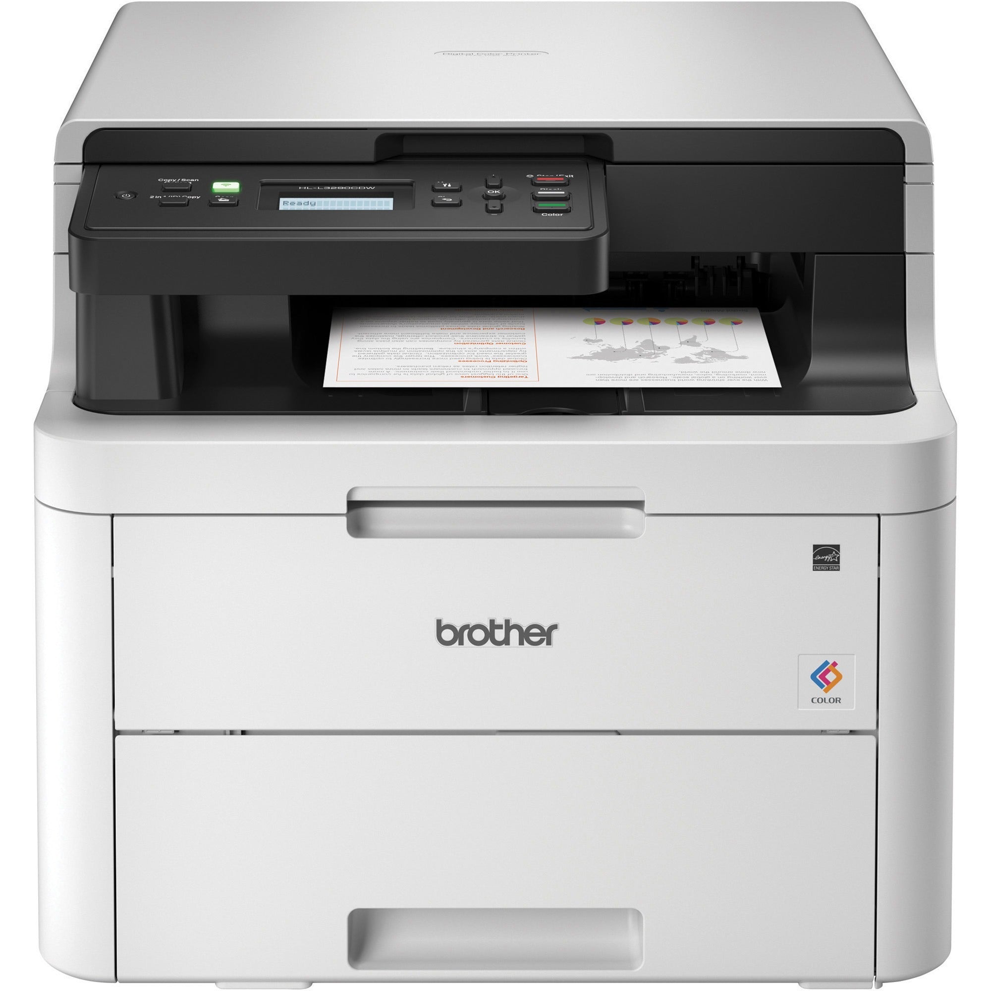 HLL3290CDW Compact Digital Color Printer with Convenient Flatbed Copy and Scan, Plus Wireless and Duplex Printing