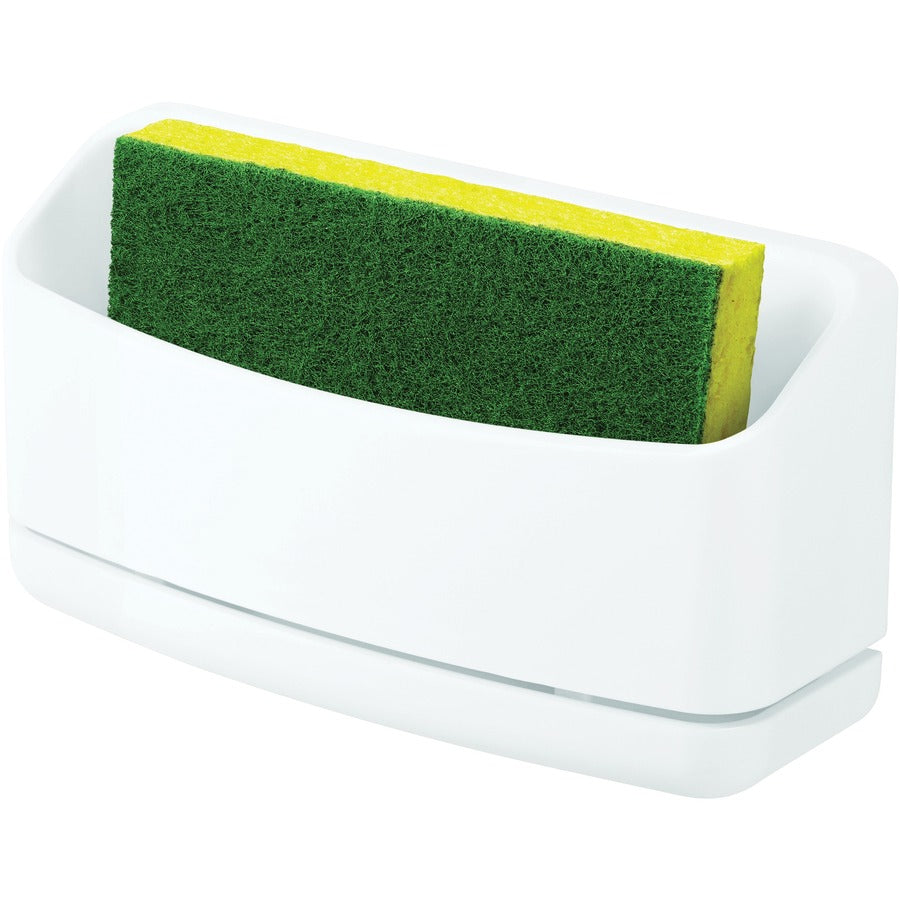 Command Under Sink Sponge Caddy - 9.4" Height x 12" Width x 7.8" Depth - White - 1 / Pack
